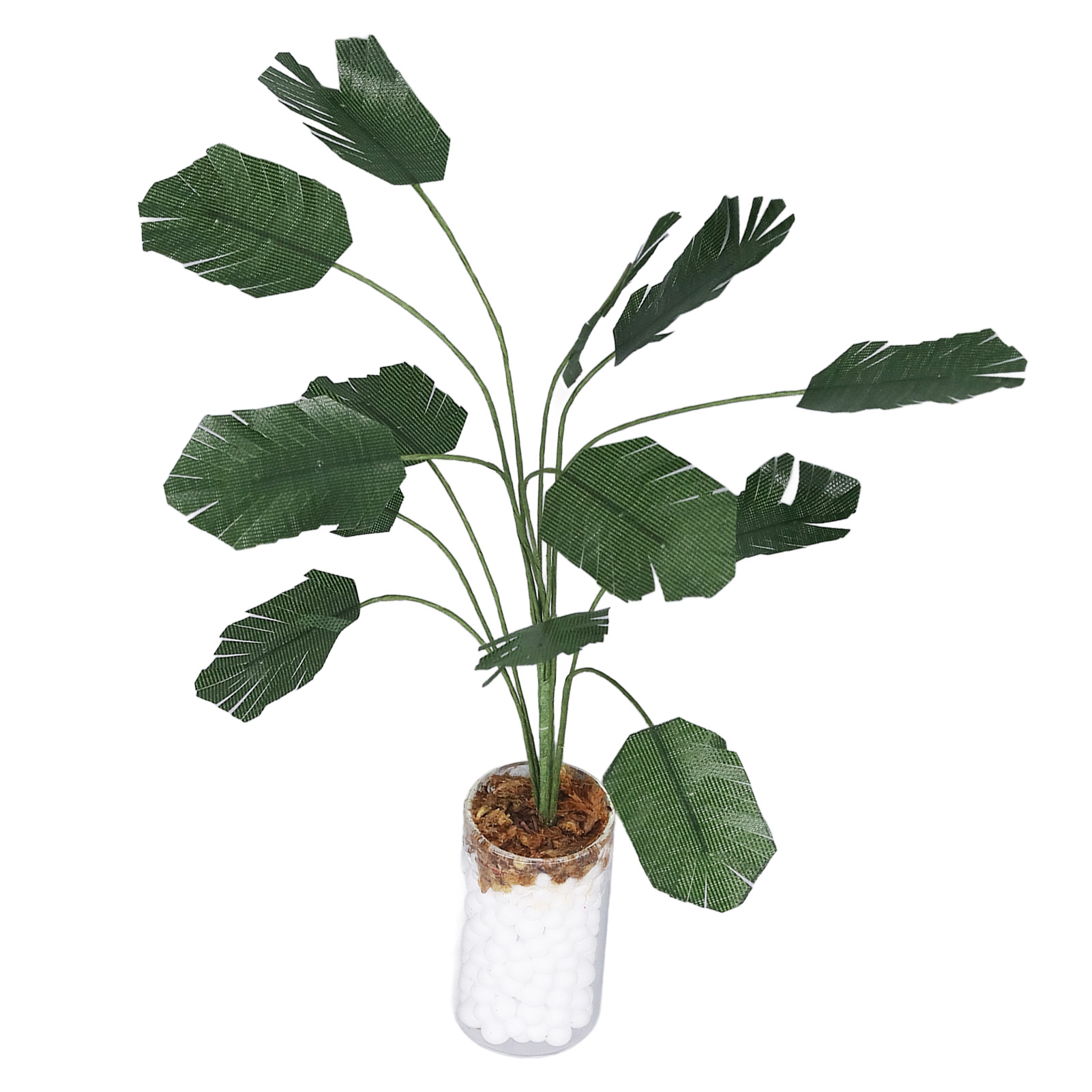 Miniaturpflanzen Für Puppenhäuser Im Maßstab 1:12, Künstlicher Bananenbaum Und Dekorativer Bonsai