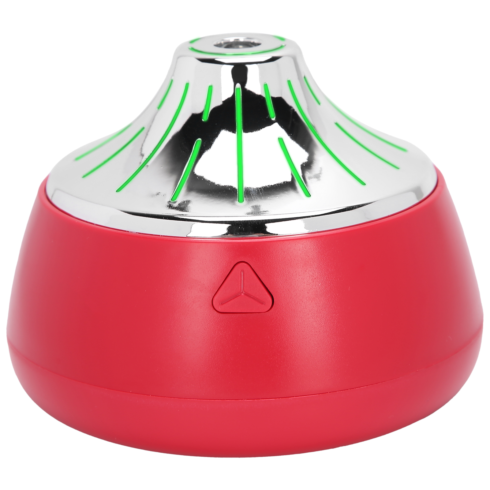 200-ml-usb-luftbefeuchter Mit Ätherischen Ölen, Diffusor Und Led-licht – Stimmungs-sprühgerät Fürs Büro (silber-rot)