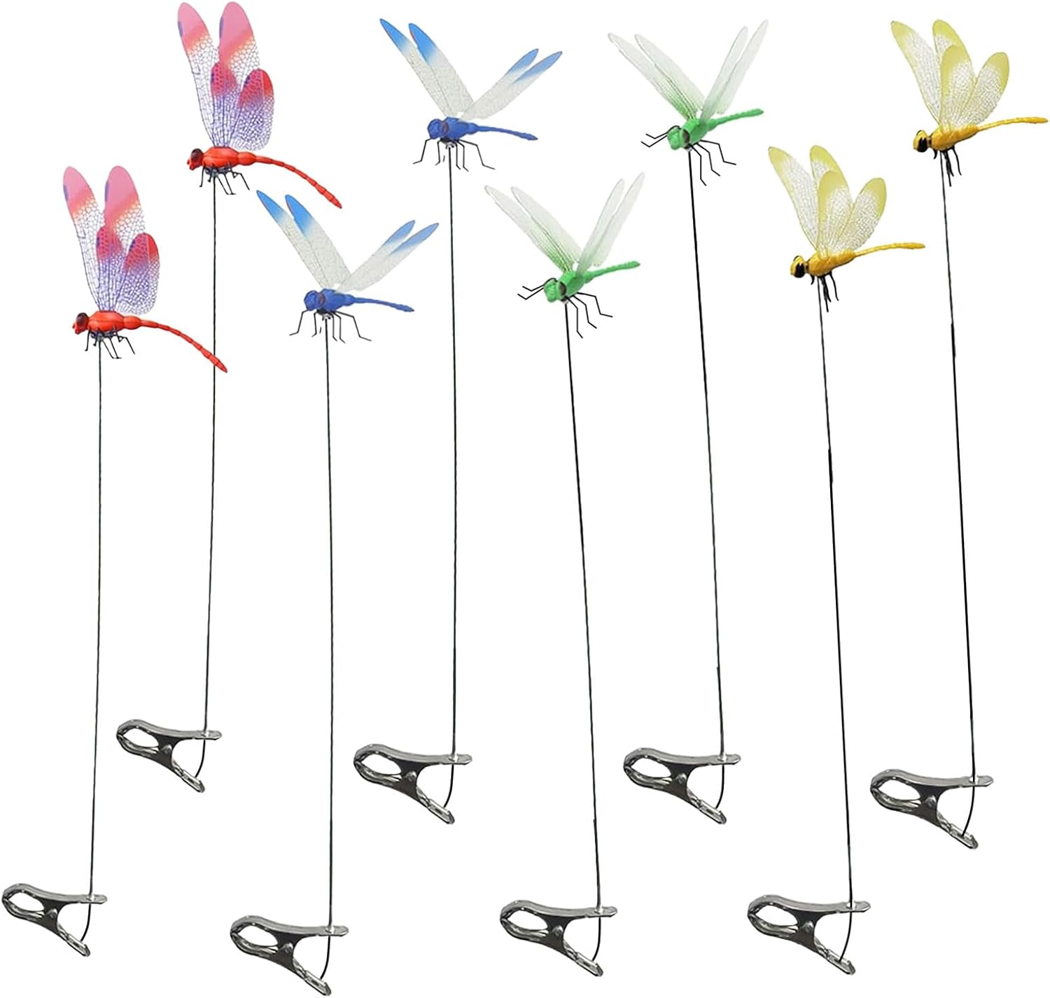 Set Mit 8 Libellenclips, Die Insekten Fernhalten, Dekorative 3d-gürtelclips In Libellenform, Geeignet Für Den Innen- Und Außenbereich