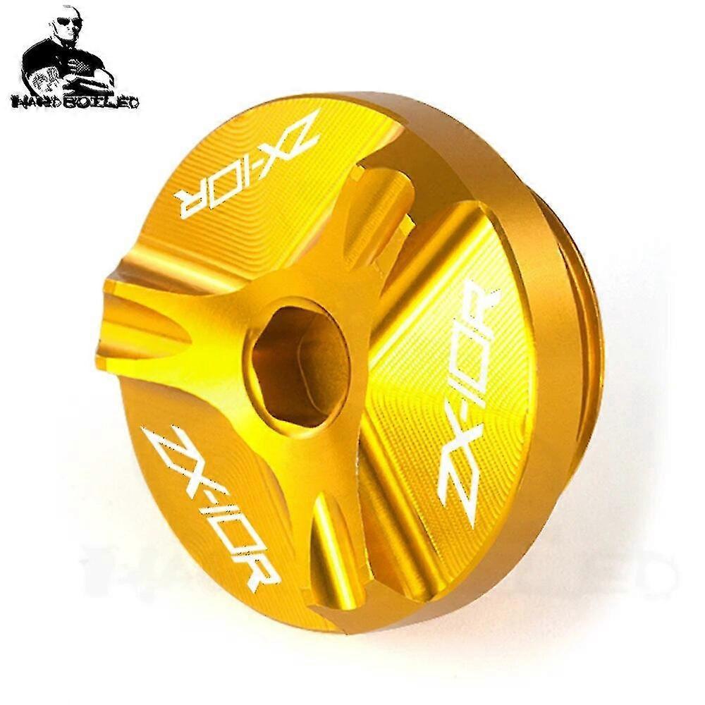Für Kawasaki Zx10r Zx10rr 2016–2022 Zx 10r/10rr Zx 10 R/rr Motorrad Cnc-gefräster Öldeckel Mit Zx10r-logo In Gold