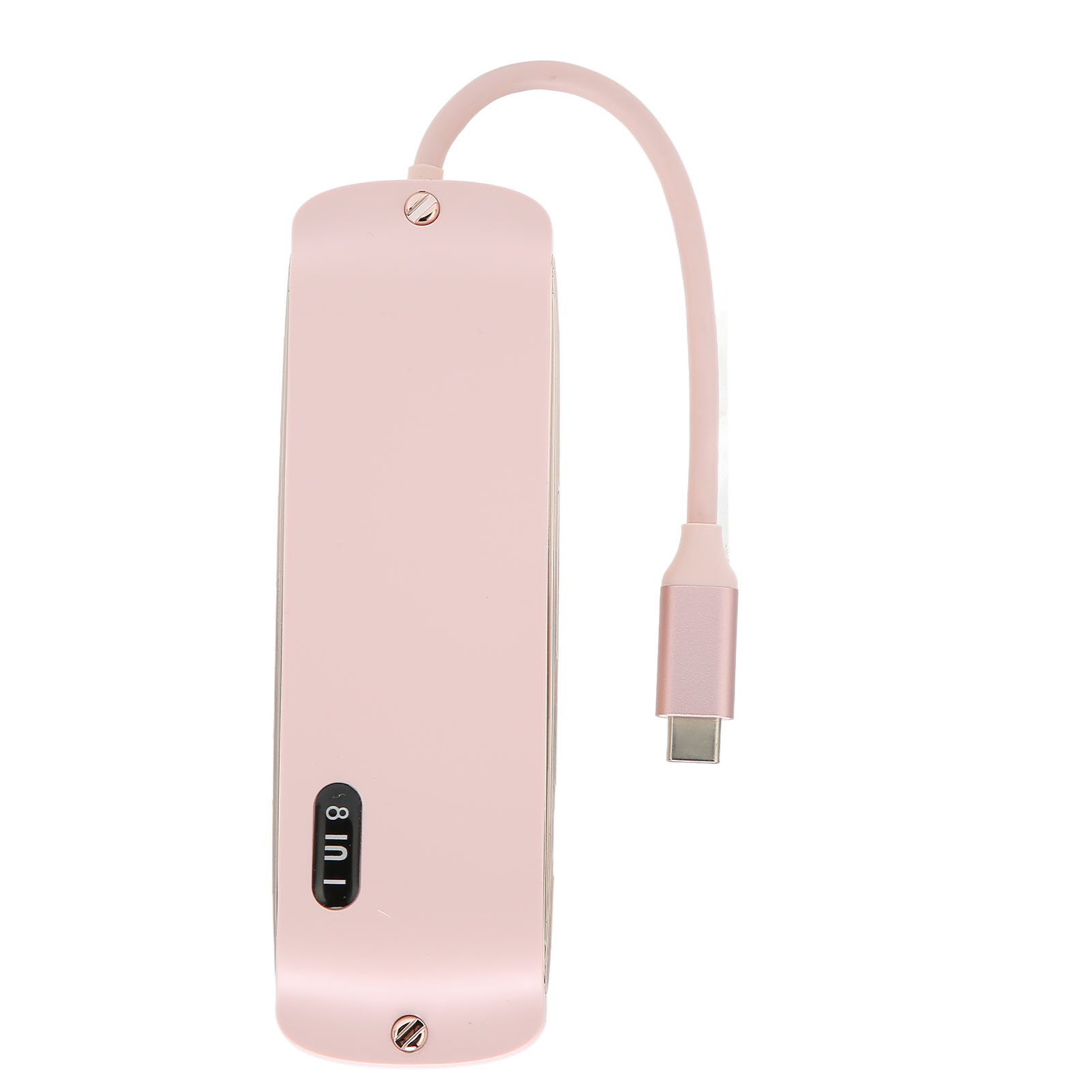 8-in-1 Usb-c-dockingstation Mit 4k-hdmi-, Ethernet- Und Usb-3.0-anschlüssen – Pinkfarbener, Multifunktionaler Laptop-hub