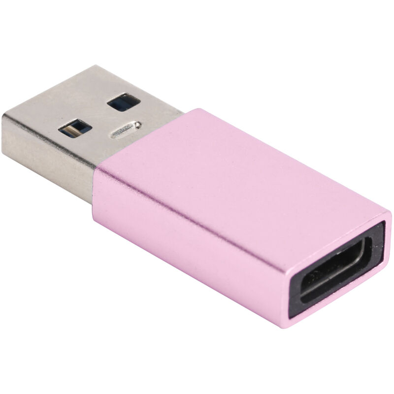 Usb-c-buchse Auf Usb 3.0-stecker-adapter, Schnellladefunktion Für Laptops (pink)