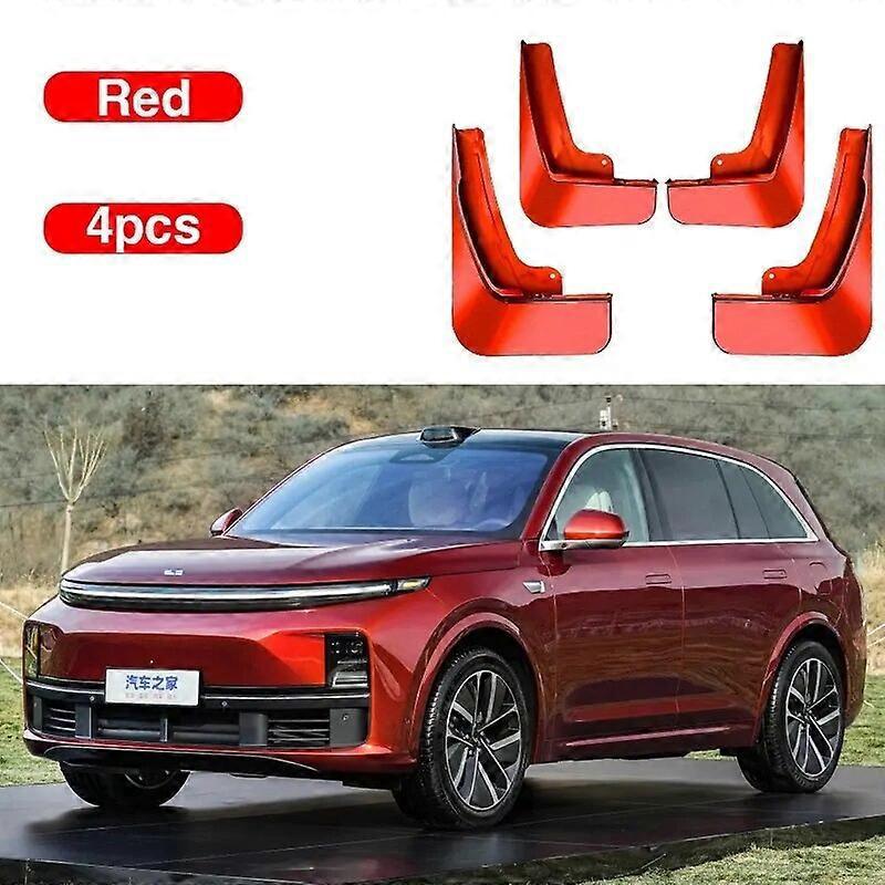 Schmutzfänger Für Li Auto L7 Lixiang L7 2023 2024 2025, Spritzschutz-kotflügelschutz, 4-teiliges Set, Autozubehör – Rot