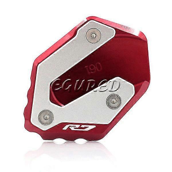 Cnc-gefräste Seitenständer-verlängerungsplatte Für Yamaha Yzfr7 Yzfr7 Yzf-r7 – Rot