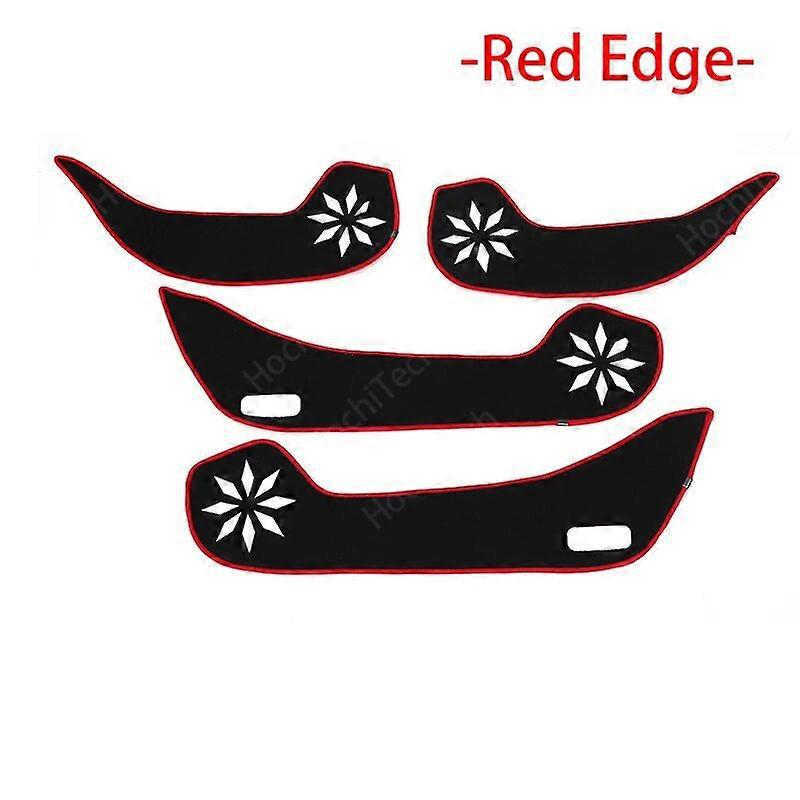 Seitenkantenschutz Türinnenschutz Teppich Autotür Anti-kick-pad Aufkleber Für Dongfeng Ax7 2015-2017 Zubehör - Rote Kante