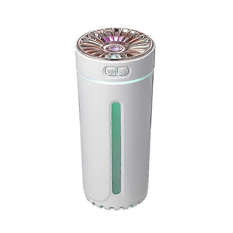 Tragbarer 300-ml-ultraschall-luftbefeuchter, Kabelloser Auto-lufterfrischer, Nebelmaschine Mit Licht, Raumduftdiffusor – Weiß