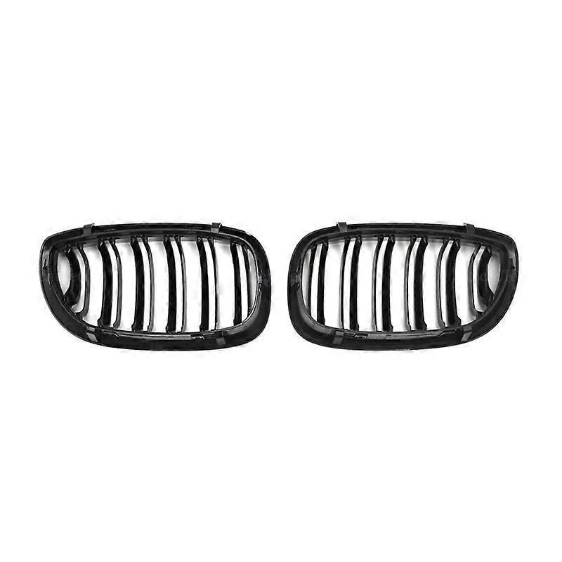 Frontstoßstangengrill „nierengrill“ Für Bmw 3er E46 Limousine/touring Facelift (02-06), Doppellamellen-ersatzgrill – Schwarz