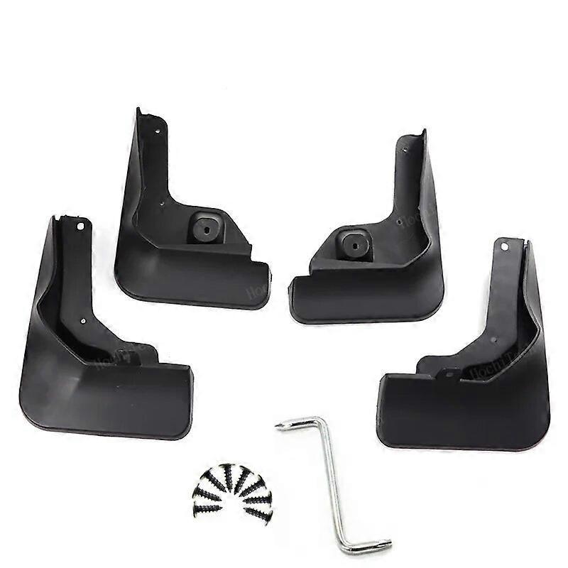 4-teiliges Set Spritzschutzlappen Aus Kunststoff Für Mg 5, Mg Gt (2020–2023) – Schwarz