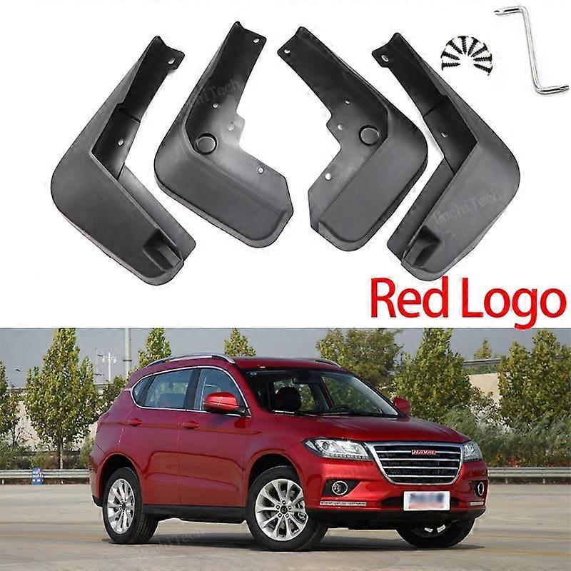 Schmutzfänger Für Autoräder, Spritzschutz, Weiche Tpe-radkotflügel Für Great Wall Haval H2 (2014–2021), Rotes Logo H2