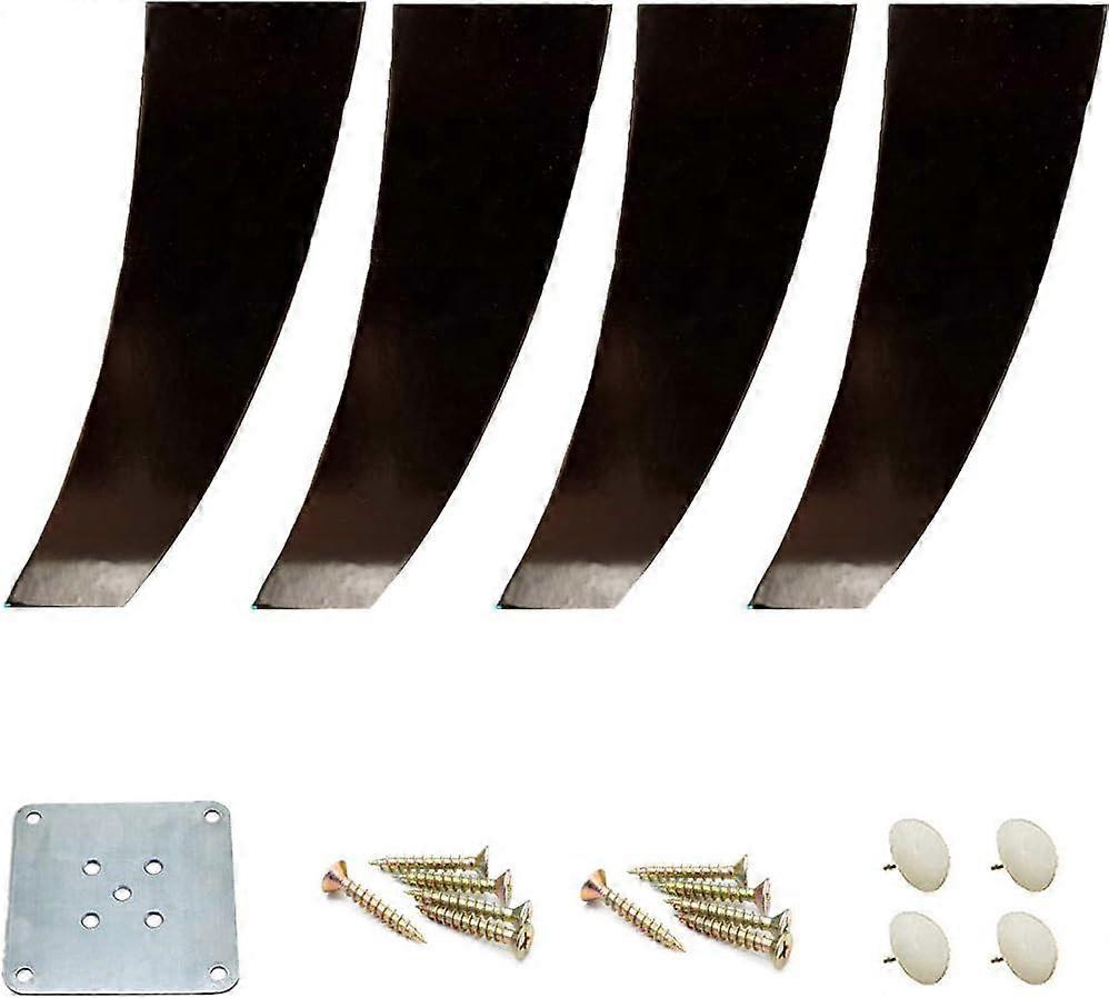 4er-set Schwarze Holzmöbelbeine, Massivholz-sofafüße, Küchenfüße, Kiefernholz, Dekoration Für Couch, Bett, Stuhl, Fernseher – 15 Cm (5,9 Zoll)