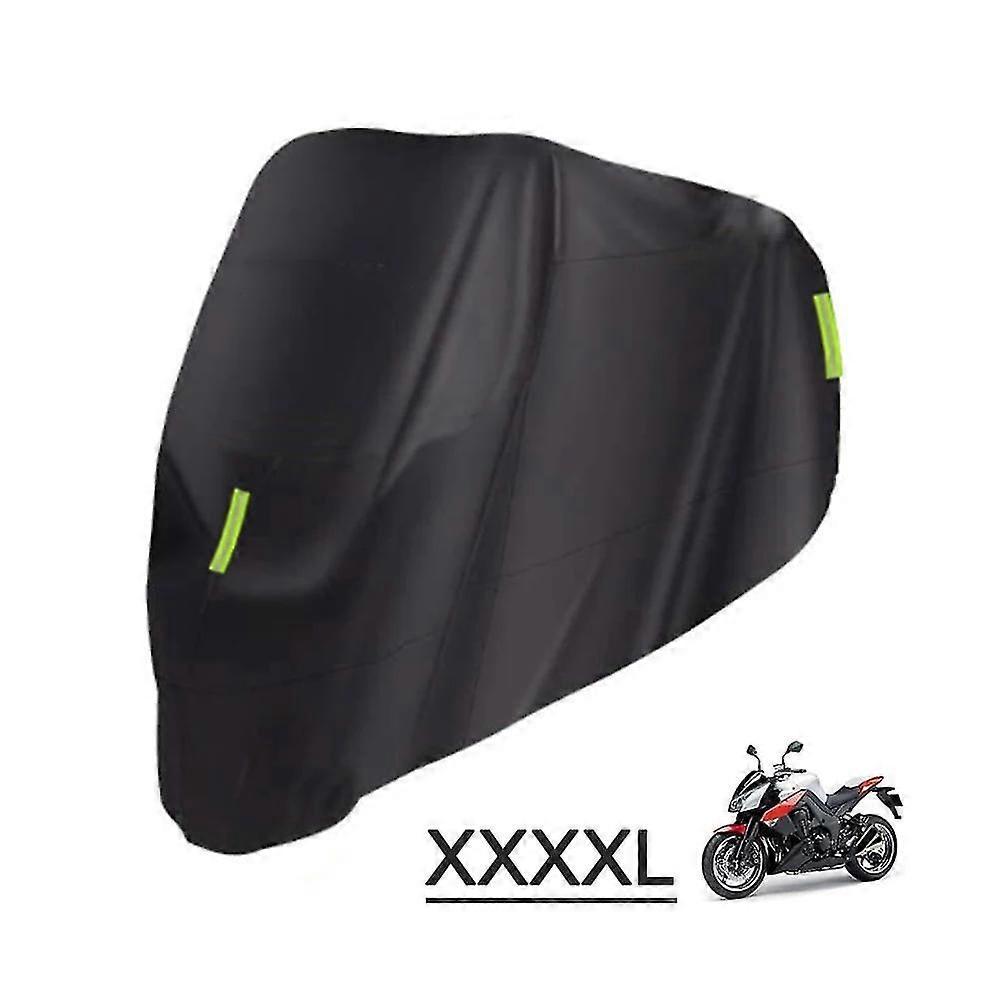Universelle, Wasserdichte Motorradabdeckung Für Den Außenbereich Mit Uv-schutz, Regenmantel Gegen Staub, 210d, Passend Für Honda, Suzuki, Kawasaki, Yamaha Und Bmw – Schwarz, Xxxxl