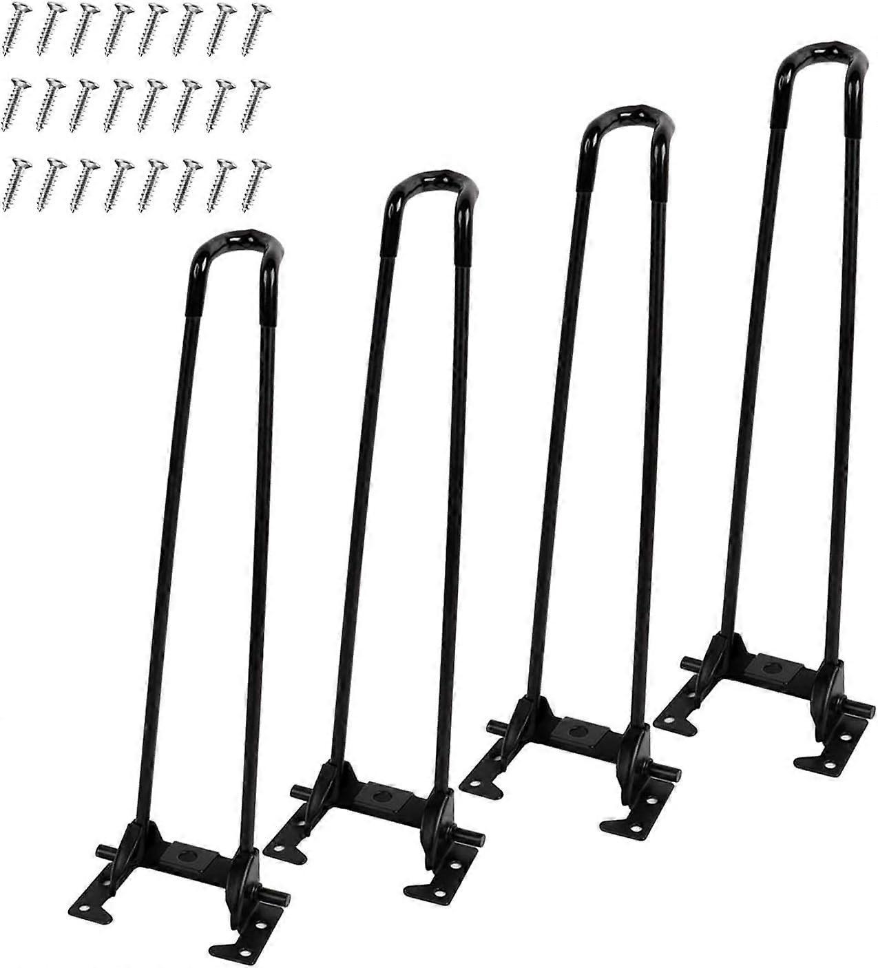 Verstellbare Schrankbeine, 4er-set Klappbare Tischbeine (34 Cm / 13 Zoll), Robustes Metall, Für Laptoptisch, Couchtisch, Schreibtisch, Esstisch, Diy-möbel Mit Schutzkappe, 34 Cm, Schwarz