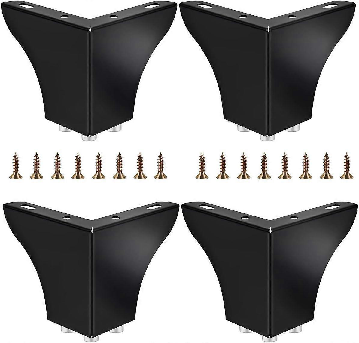 Verstellbare Schrankfüße, 4 Stück, 10 Cm, Schwarz, Moderne Möbelfüße, Sofafüße, Kleiderschrankfüße, Moderne Massive Sofafüße, Schrankfüße, Tischbeine, Schrankbeine Für -10 Cm - Schwarz