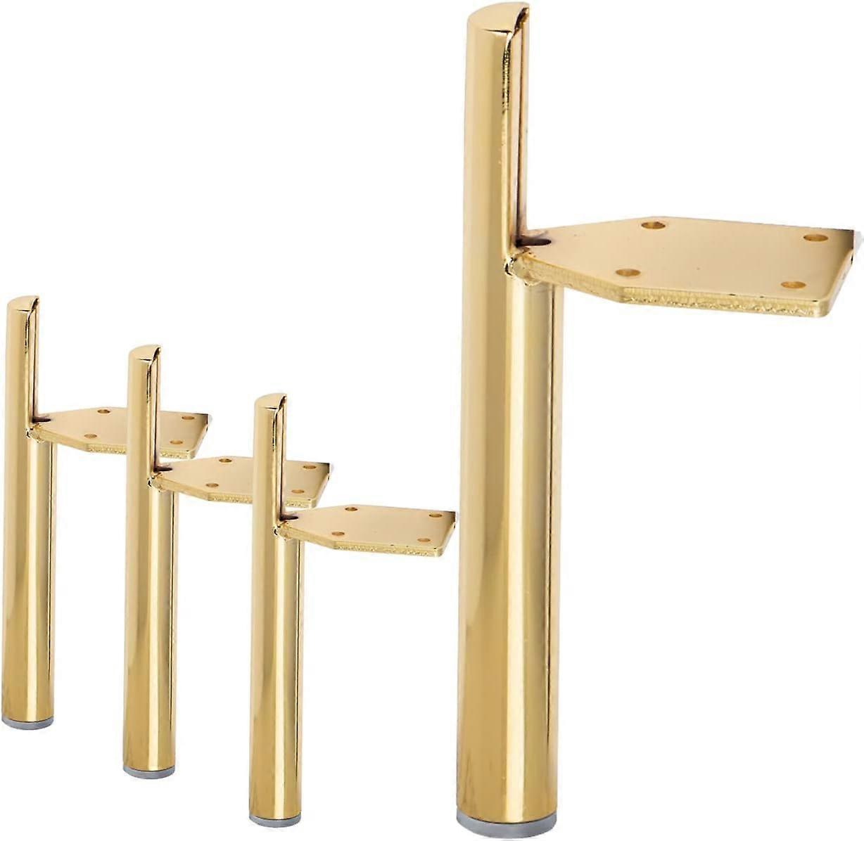 Verstellbare Schrankfüße, 17 Cm (7 Zoll) Metallmöbelfüße, 4 Stück, Moderne, Konische, Seitlich Montierte Diy-möbelfüße, Schwarz, Für Schränke, Kommoden, Tv-ständer – 17 Cm (7 Zoll) – Gold