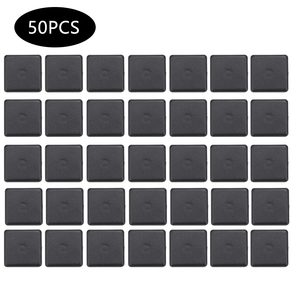 50 Schwarze Abdeckstopfen Für Aluminiumprofile 2020, 3030 Und 4040 – 50er-pack – Kabelabdeckung Und Kunststoffschutz