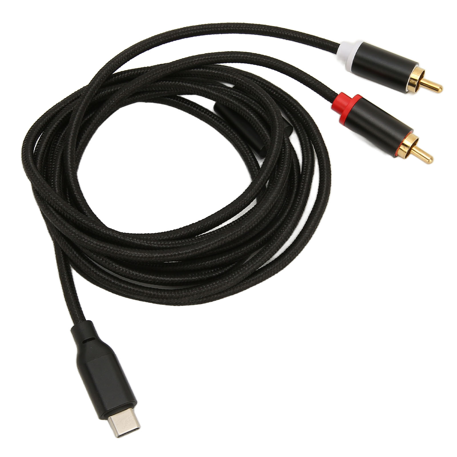 M Langes, Vergoldetes Usb-c-auf-cinch-audiokabel (stecker) Für Autolautsprecher, Handy, Tablet, Hifi-anlage