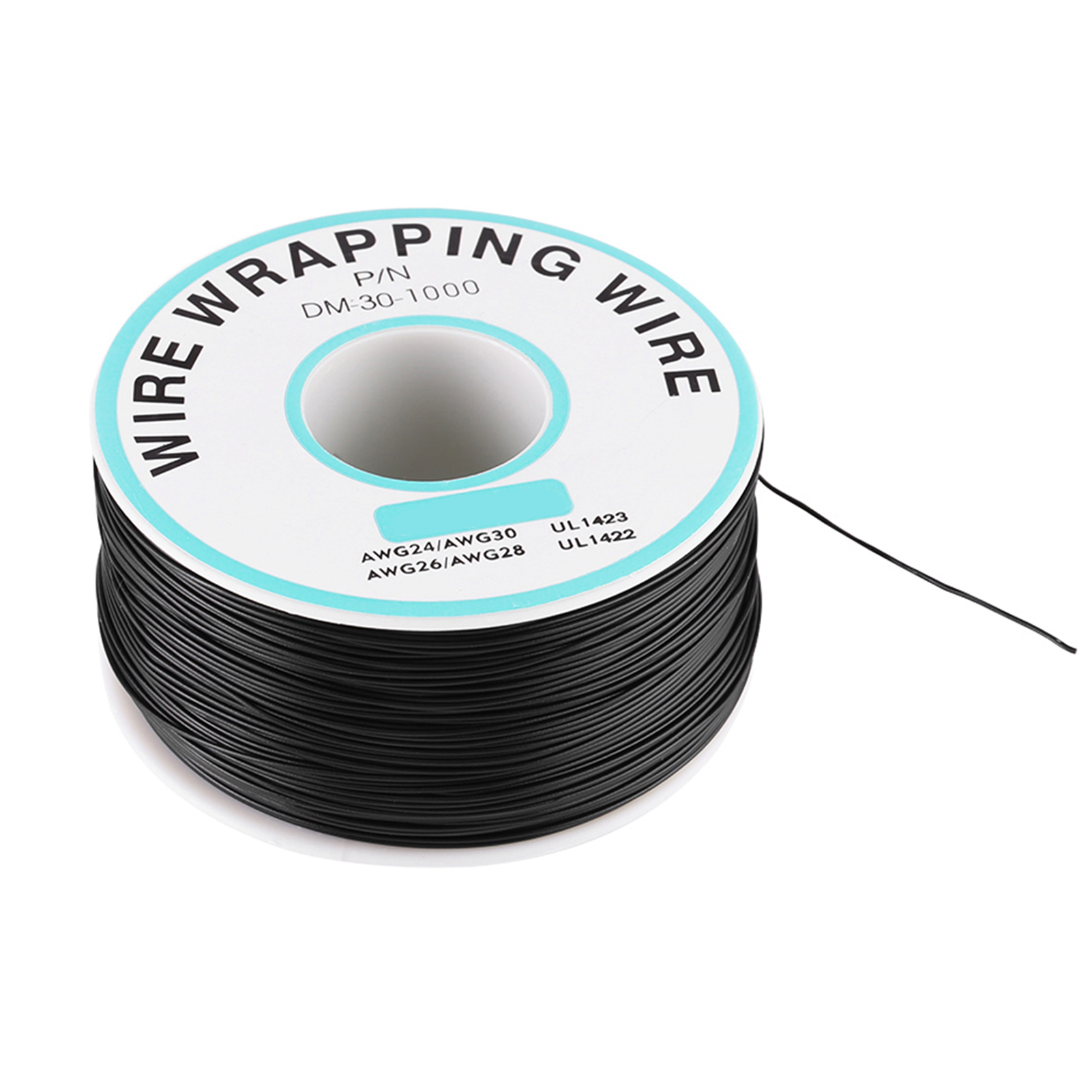 0,25 Mm 30awg 250 M Schwarzes Elektronisches Verdrahtungskabel Für Leiterplatten