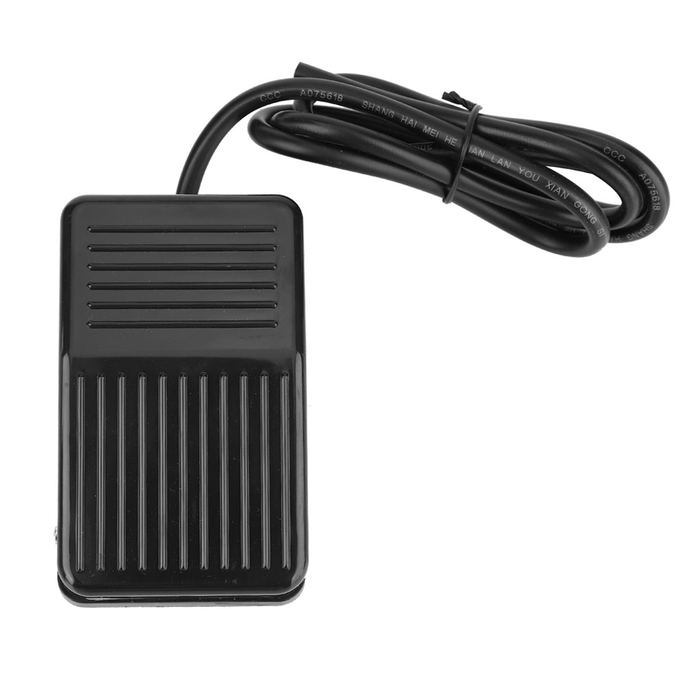 Schwarzer, Rutschfester Fußschalter 250 V 10 A Mit 1 Meter Kabel Tfs-01