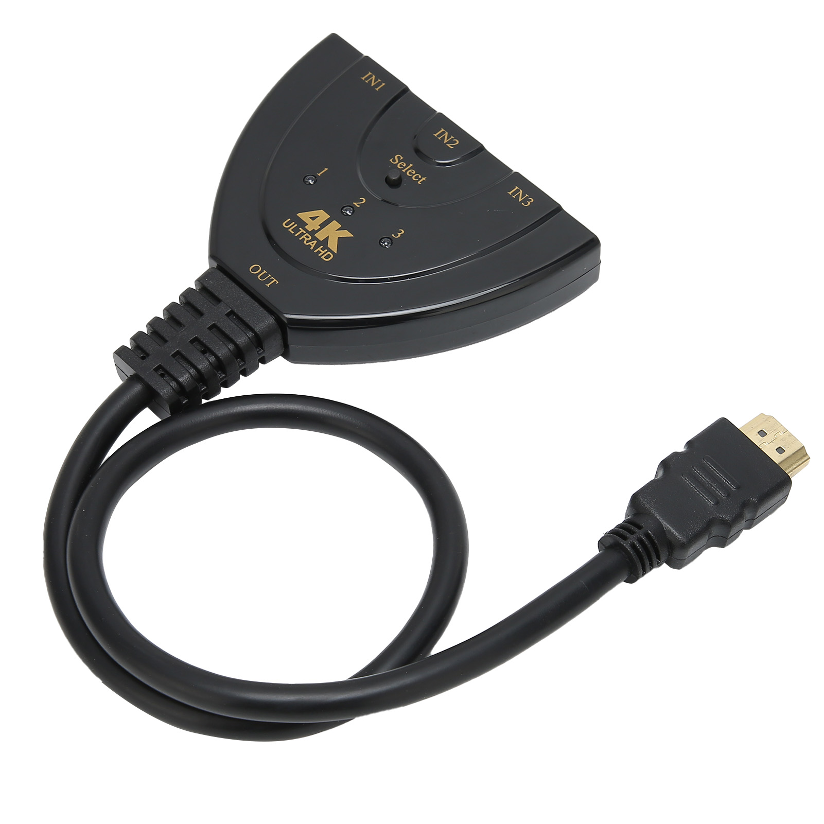3-in-1 4k Hdmi-ausgangsumschalter, 4k 60hz-wahlschalter Für High Definition-kabel