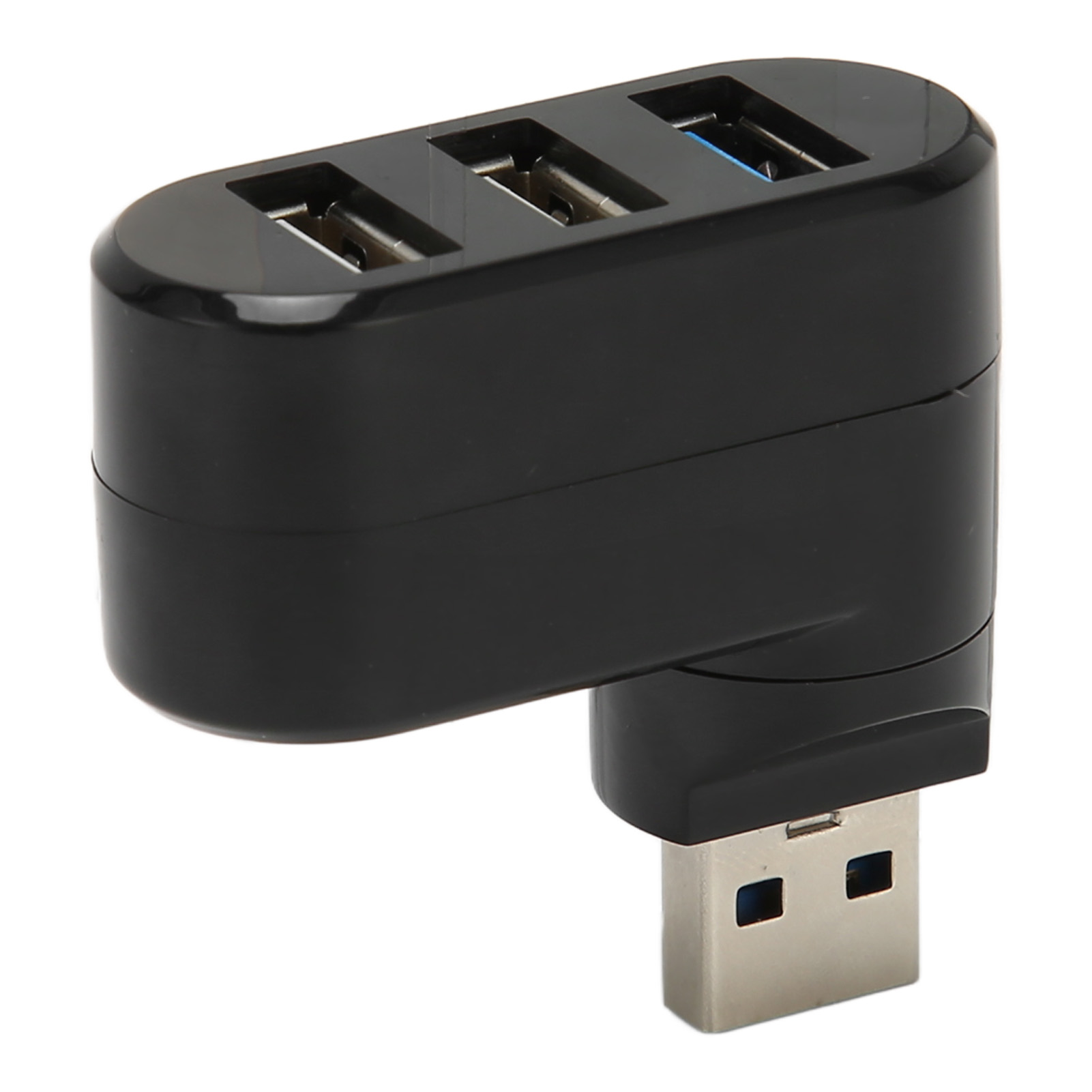 90° Und 180° Drehbarer Usb 3.0-hub, Plug & Play Für Pc Und Laptop, Schwarz, Hot-swap-fähig