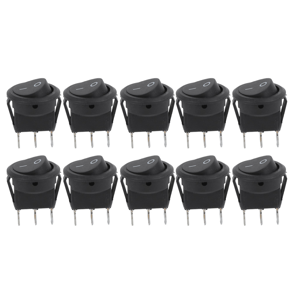 10 Miniatur-rundkippschalter, 23 Mm, 3 Pins, 2 Positionen Für Boote, Ein/aus