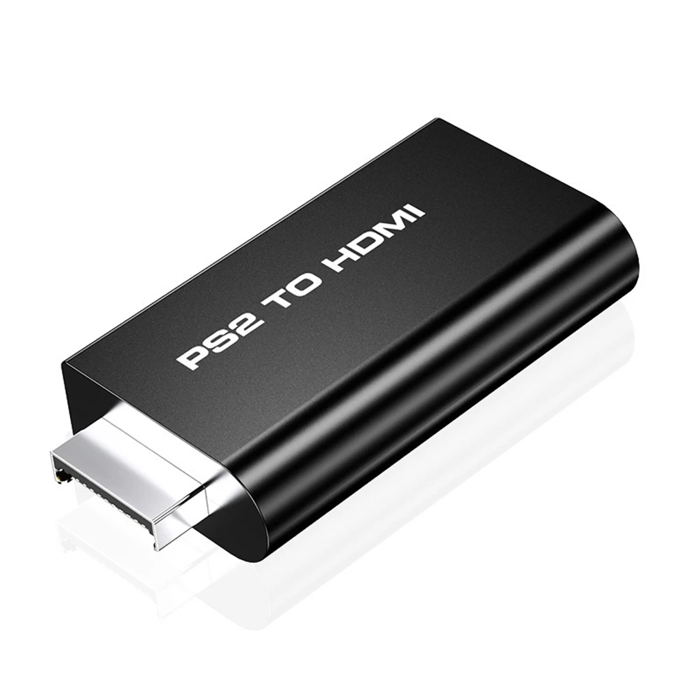 Ps2-zu-hdmi-konverter, Hd-audio-video-adapter Mit Hdmi-ausgang Für Playstation 2-konsole, Kompatibel Mit Tv-bildschirmen, Plug & Play, 1 Stück, Schwarz