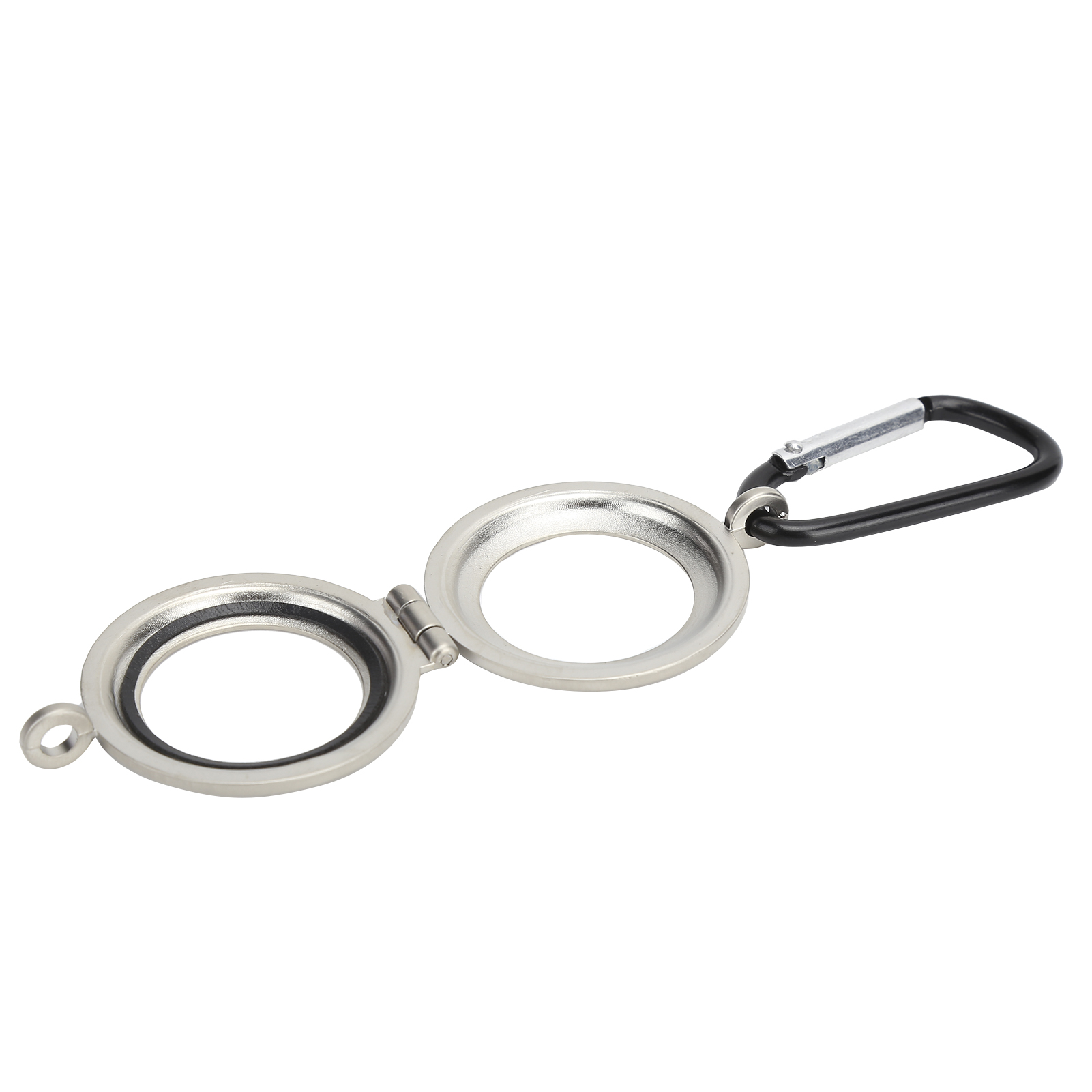 Schutzhülle Mit Metallrahmen Und Karabiner Für Iphone – Silber