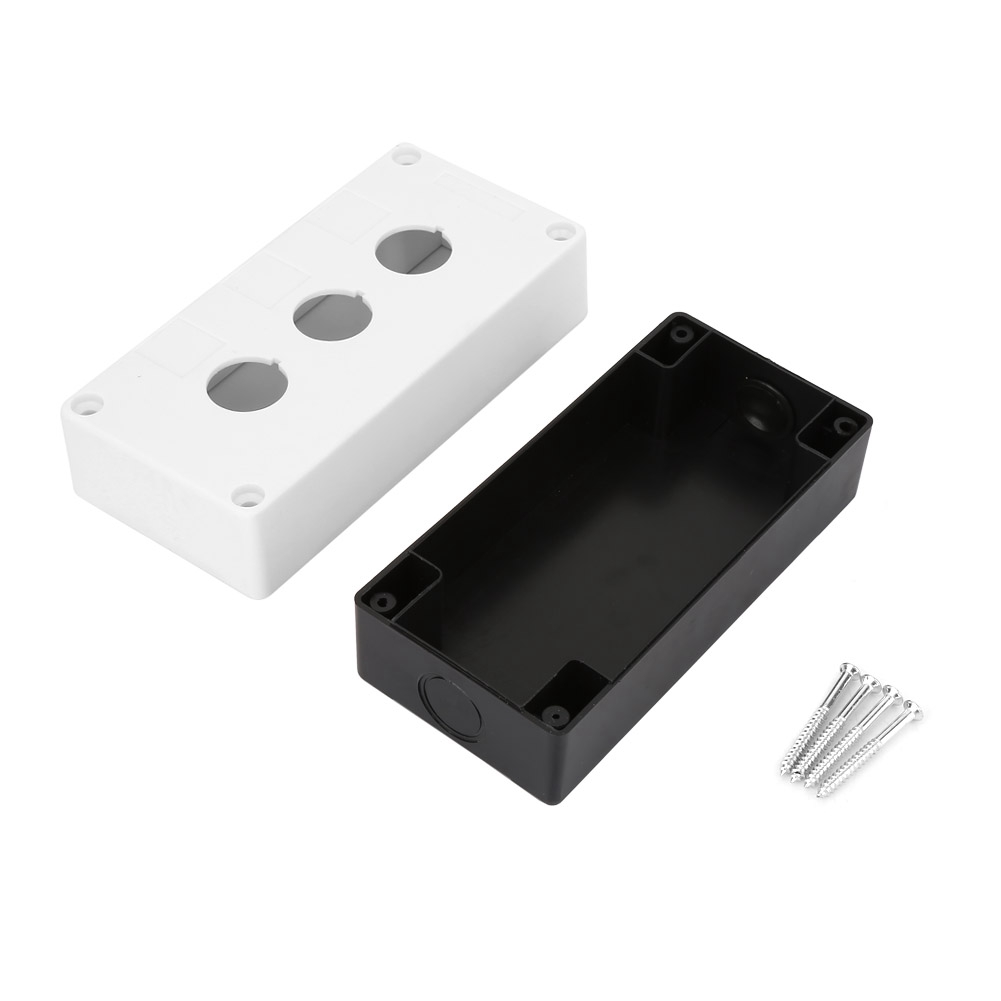 Bx3 Weiße Wasserdichte Steuereinheit Mit 22-mm-druckknopfschalter Und 3 Löchern