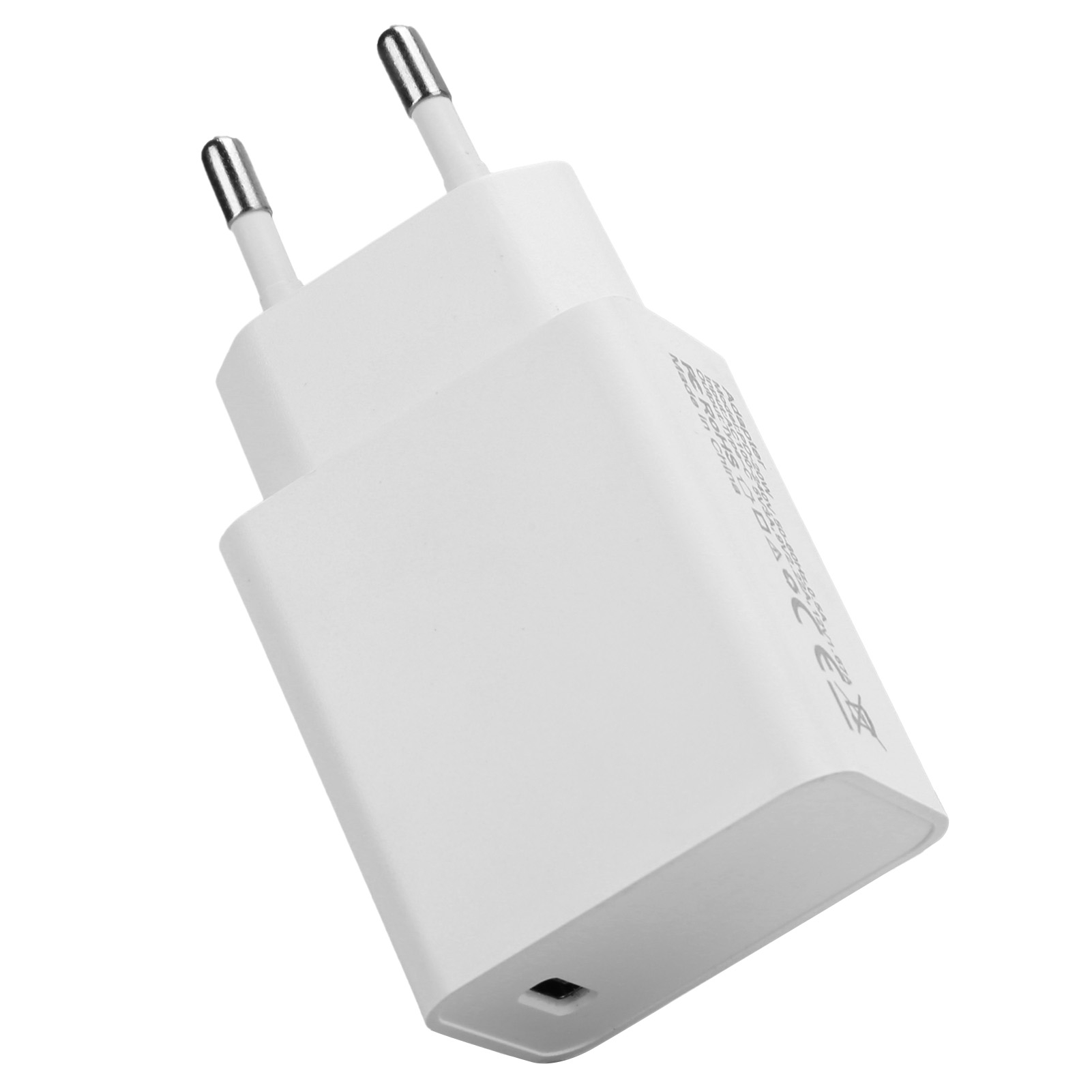 20-w-schnellladegerät Mit Usb-c Pd Für Iphone 12/13/14, Universeller Netzadapter, Kompakt Und Weiß