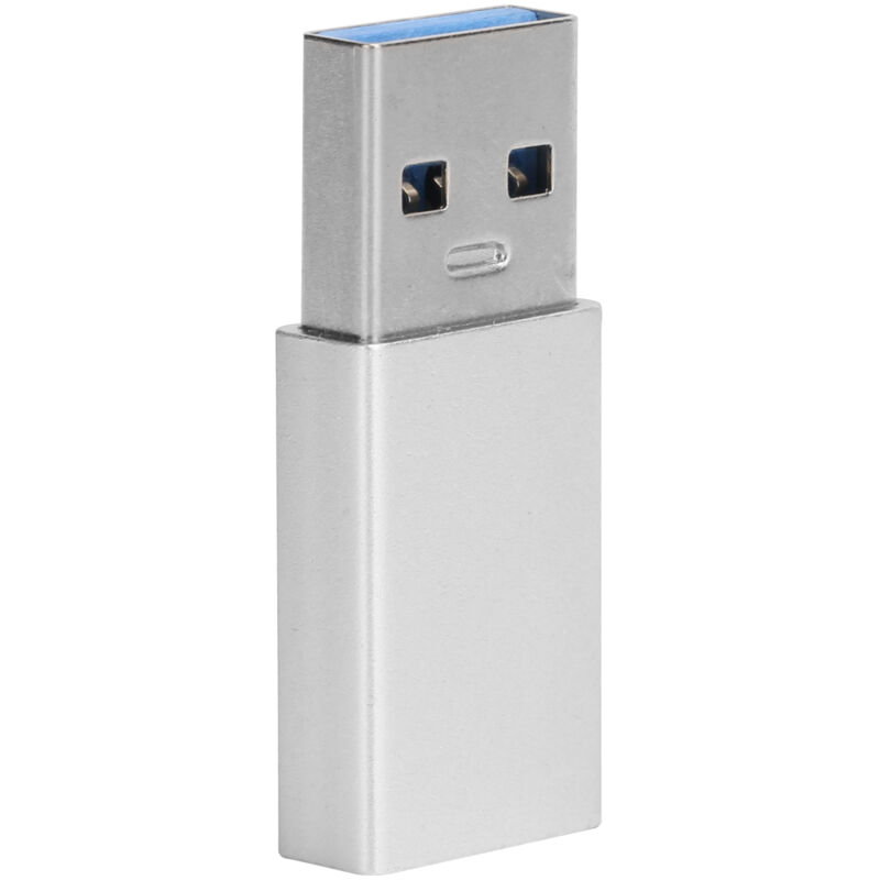 Usb-c-buchse Auf Usb 3.0-stecker-adapter, 3a Schnellladung, Laptop-kompatibel (weiß/grau)