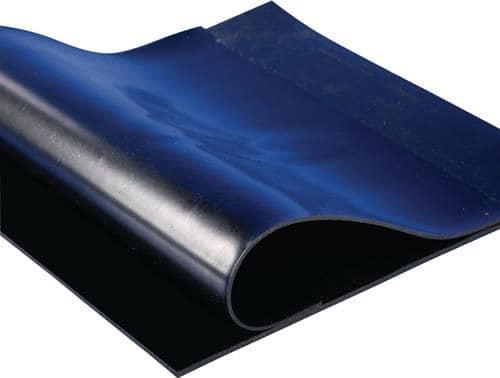 Möller Gummiplatte B.1,20m L.10m D.4mm Schwarz Nr/sbr M.gewebeeinlage Rl.möller