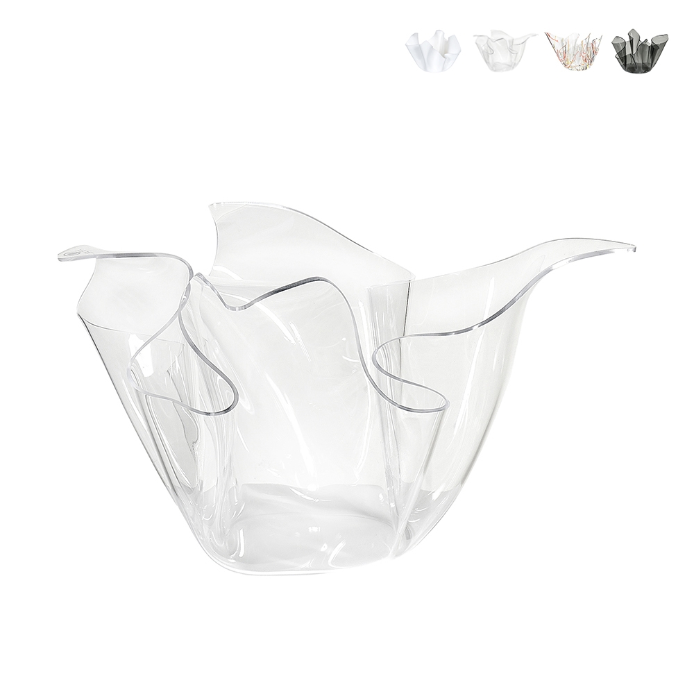 Blumentopf Für Innenräume Aus Transparentem Plexiglas Eisbehälter Drappeggi - Transparent