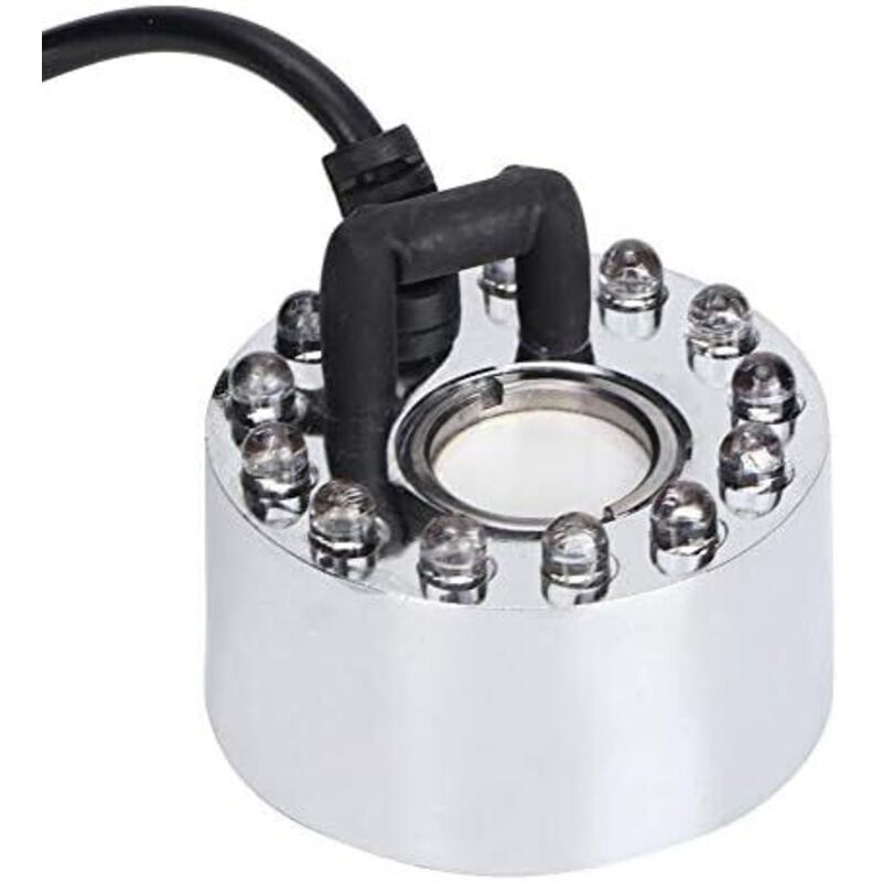 Ultraschall-nebelsystem Mit 12 Led-leuchten, Springbrunnen- Und Teich-nebelsystem Für Innen- Und Außenaquarien (keine Stromversorgung Erforderlich)