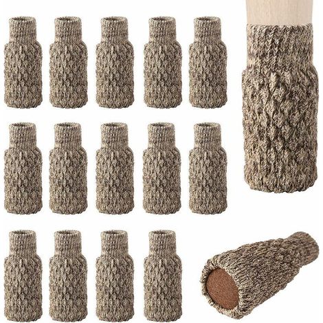 Rutschfeste Stuhlbeinsocken. Gestrickte Stuhlfüße Zum Schutz Des Bodens Vor Kratzern Und Zur Geräuschdämpfung. 16 Stück.