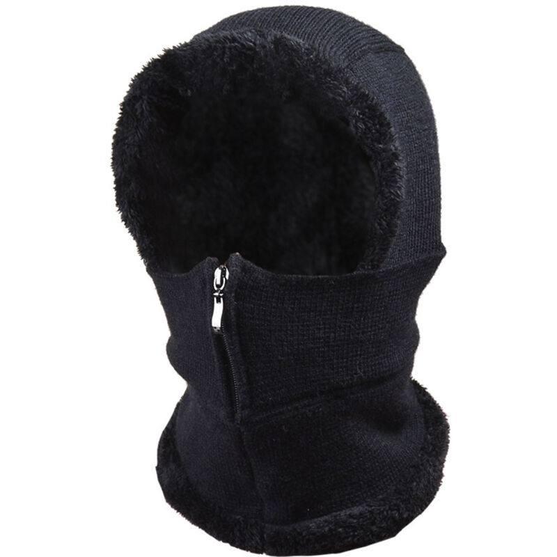 Warme Winter-sturmhaube, Elastische Nackenmütze, Schalmütze Für Gesichtsmaske, Warme Winddichte Skimütze
