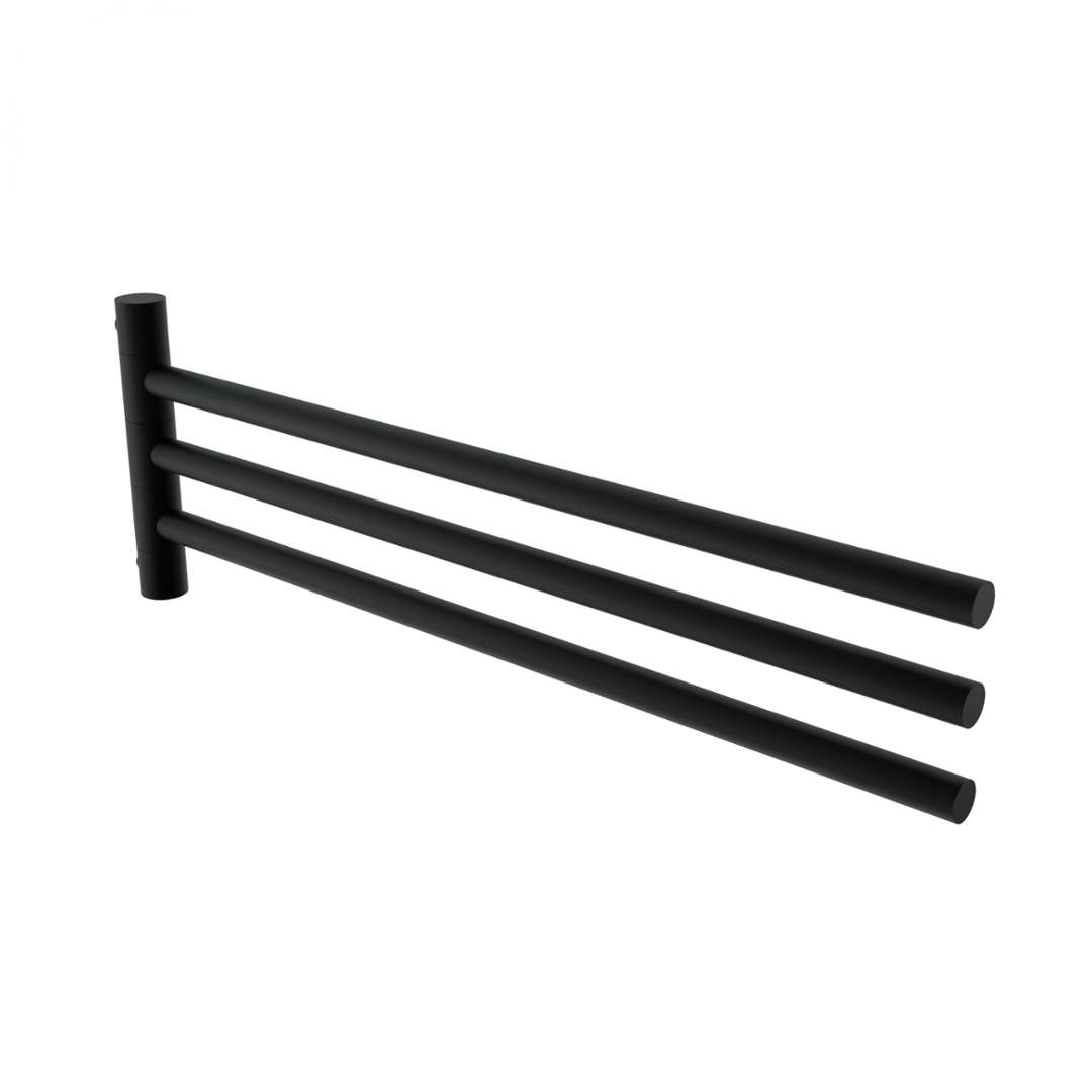 Nimco Bormo - Handtuchhalter, Länge 42 Cm, Schwarz Matt Brc 11096-3-90