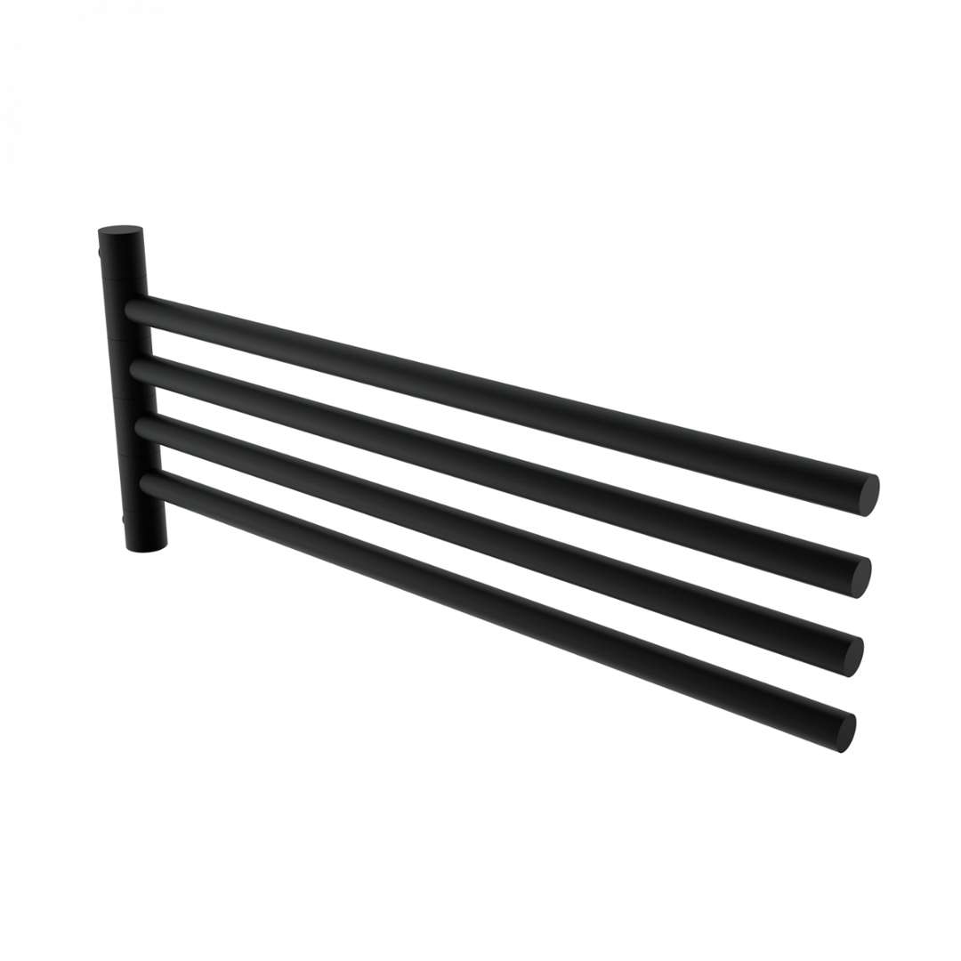 Nimco Bormo - Handtuchhalter, Länge 42 Cm, Schwarz Matt Brc 11096-4-90