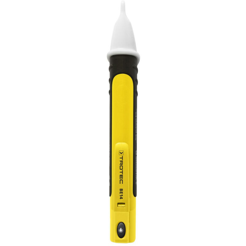 Trotec Spannungsdetektor Be14 – Spannungsprüfer & Durchgangsprüfer – Testpen Für Wechselspannung Bis 1.000 V Ac – Messkreiskategorie Cat Iii 1.000 V & Cat Iv 600 V – Mit Optischem & Akustischem Alarm