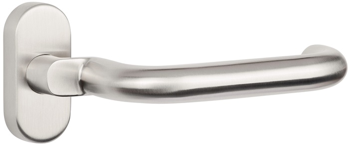 Tecwerk Profiltürdrückerlochteil Nw-501-1 Edelstahl 60u-form 8 Mm Mit Ansatz