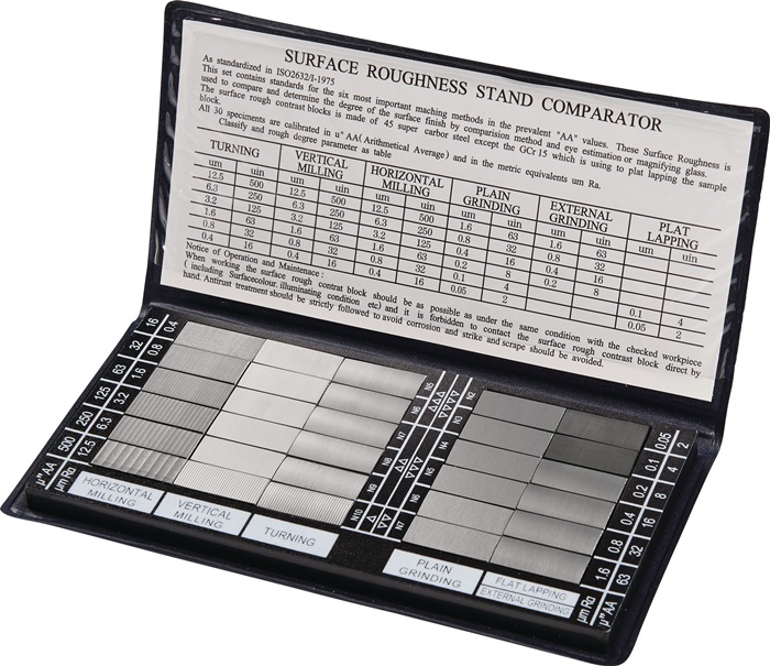 Tecwerk Oberflächenvergleichsplatte Rugotest 0,05-12,5 Μm Platten 30st.tecwerk
