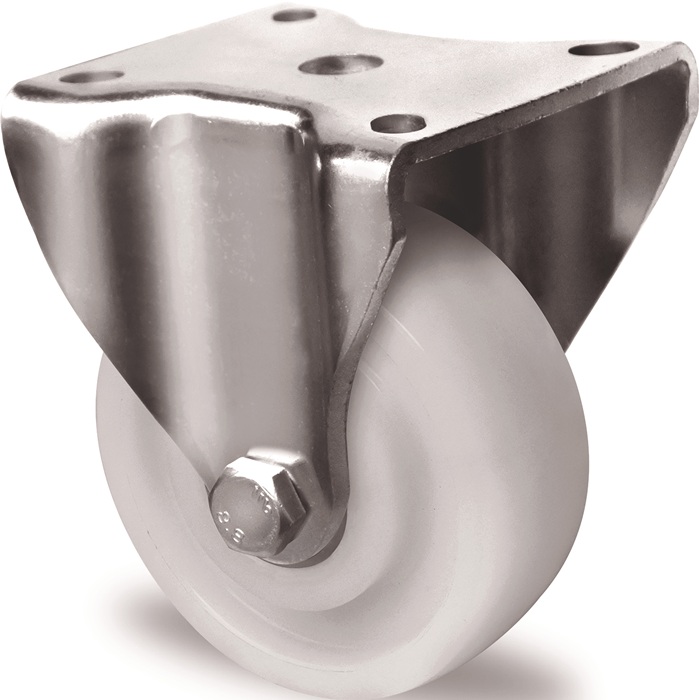 Tecwerk Schwerlast-bockrolle D.80mm Trgf.300kg Ku.platte L100xb88mm Farbe Rl.weiß Tw