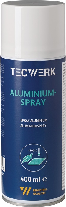 Tecwerk Aluminiumspray B.+300gradc (kurzzeitig) Mattsilber 400ml Spraydose Tecwerk