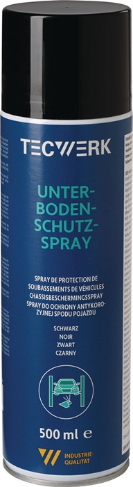 Tecwerk Unterbodenschutz-spray Schwarz 500ml Spraydose Tecwerk