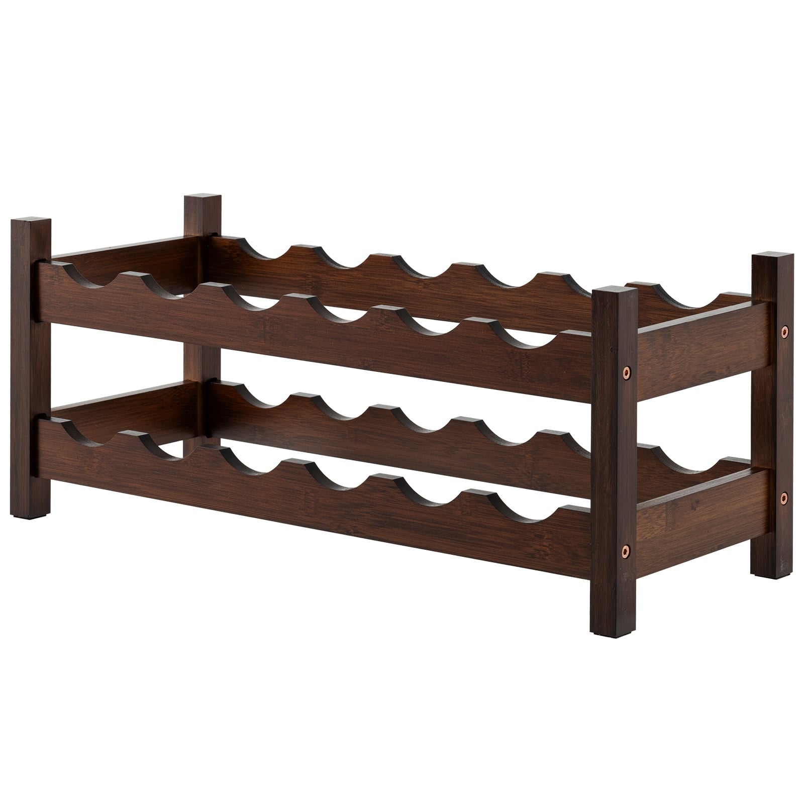 Bambus Weinregal Fur 12 Flaschen 2 Stockig 211170478
