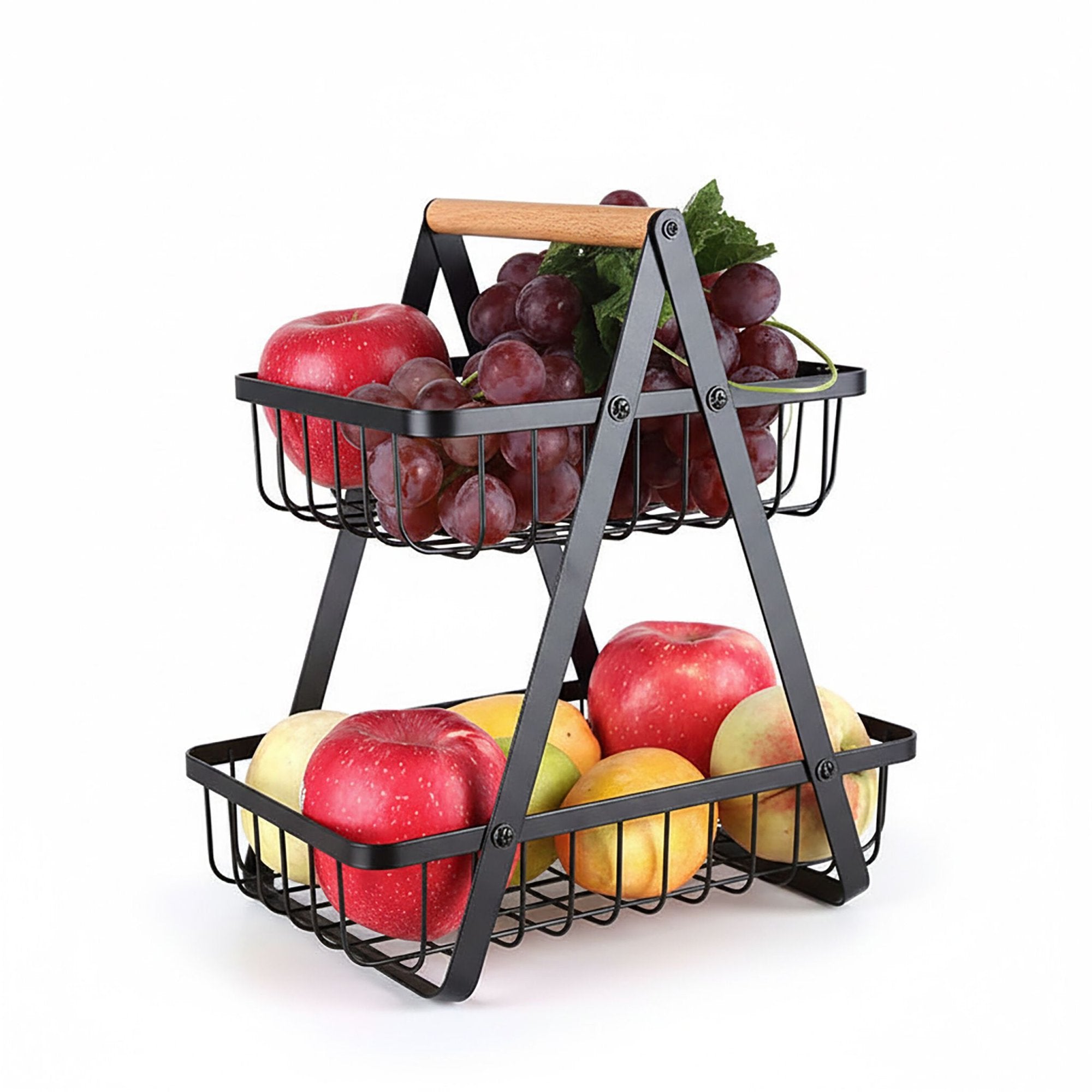 2 Stockiger Obstschalenstander Aus Draht - Quadratisches Design 212289617 212289617