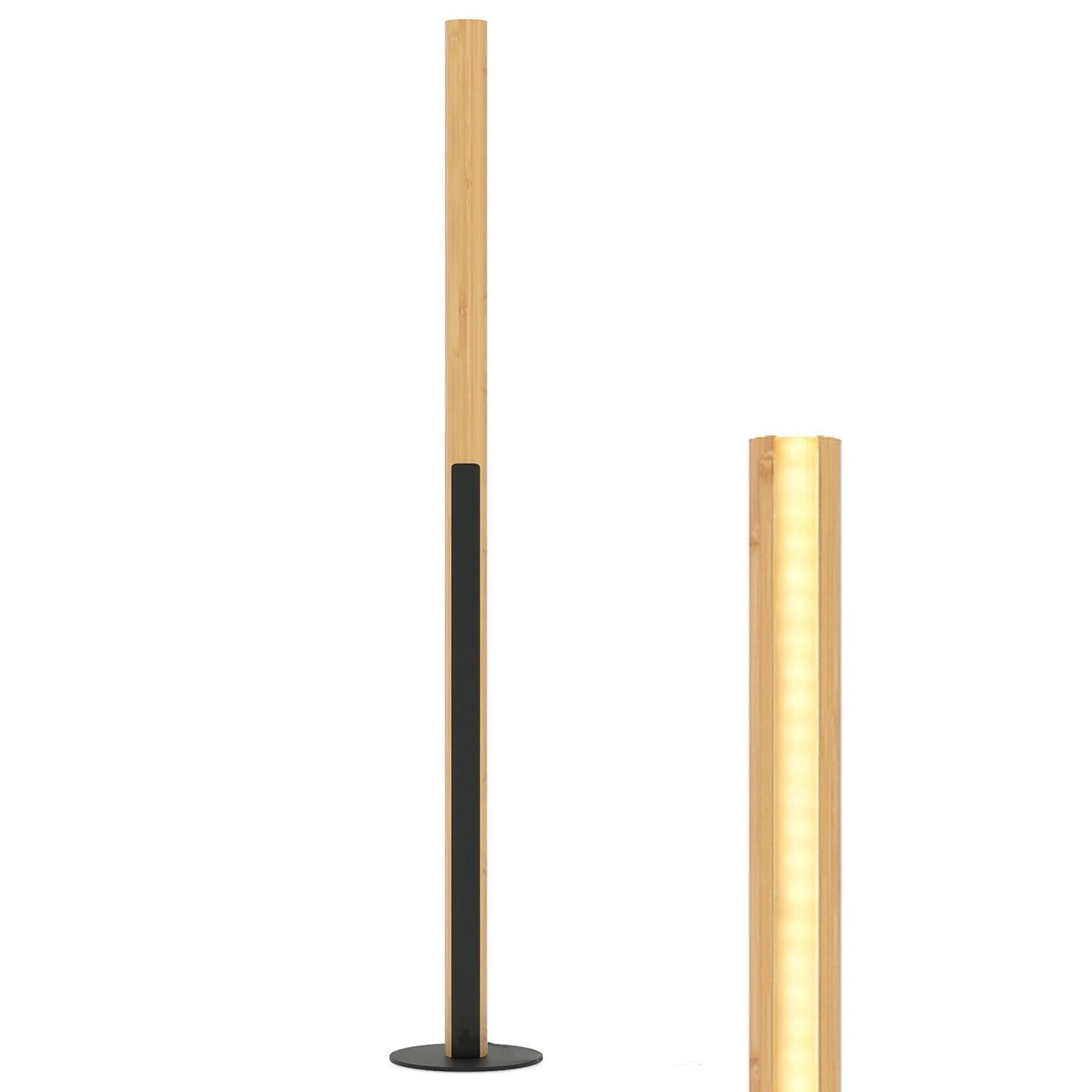 Led Stehleuchte Aus Bambus Dimmbar Mit Fuschalter 122 Cm 211171004 211171004 211171004 211171004
