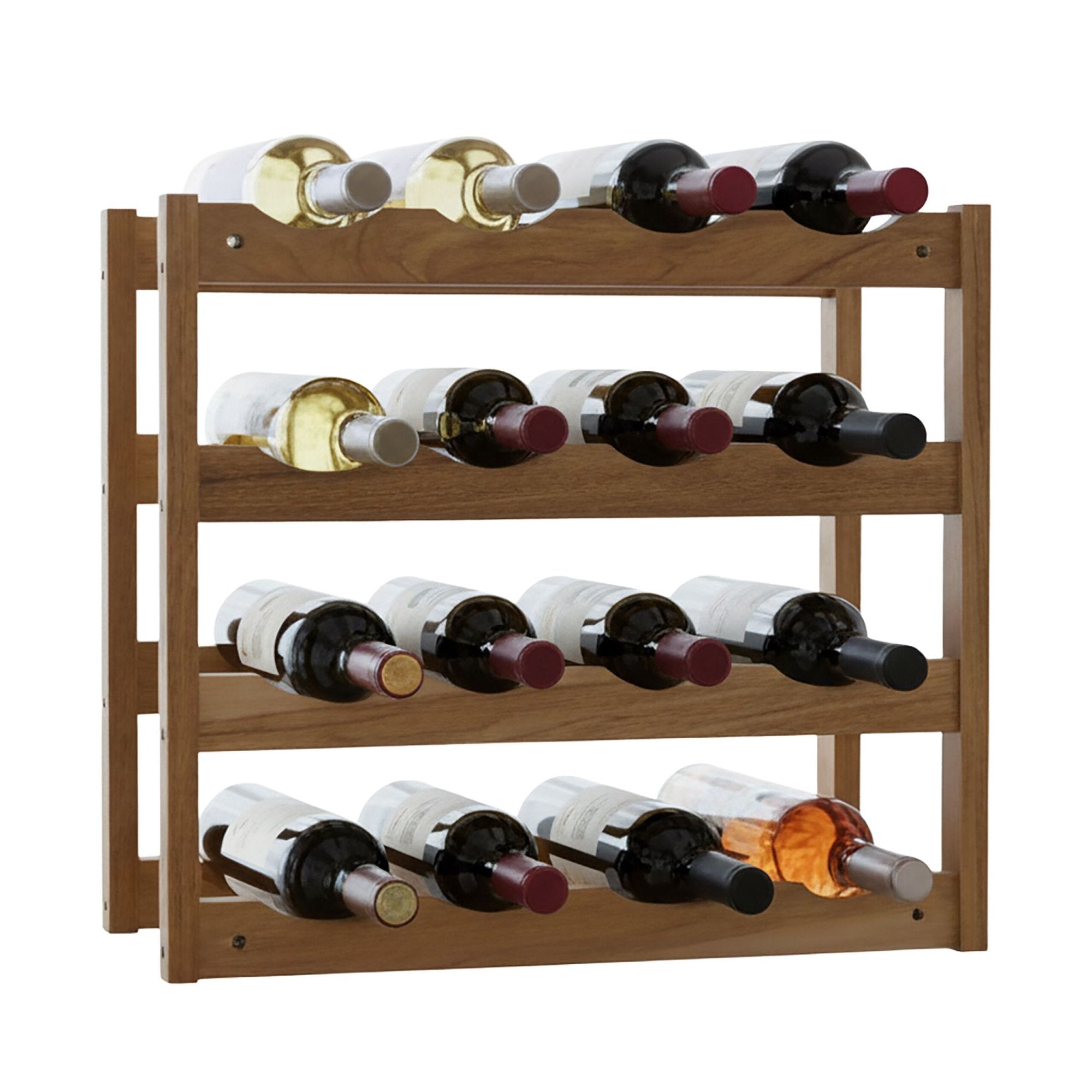 Weinregal Aus Walnussholz Fasst 16 Flaschen Kompaktes Design 211337659 211337659 211337659