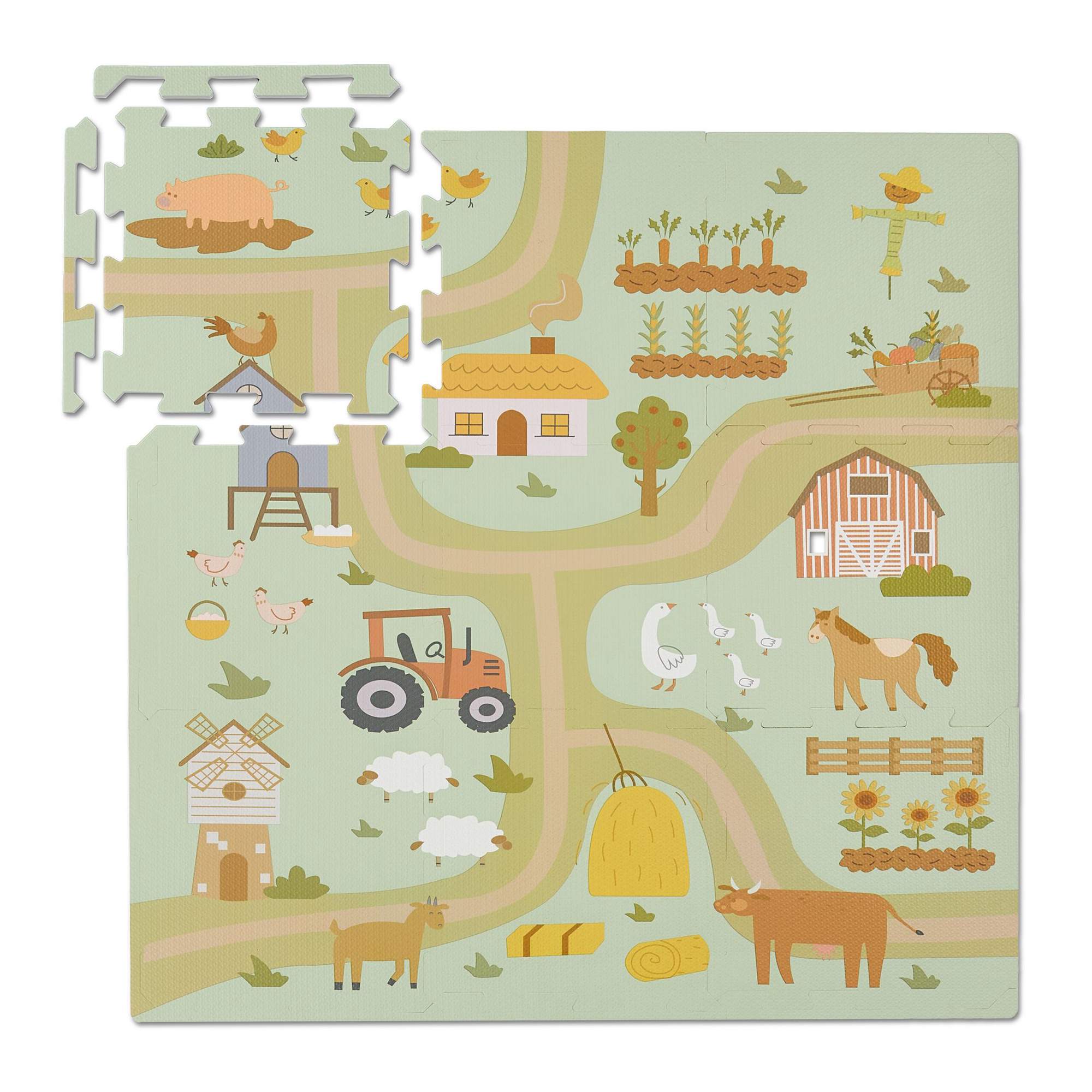 Puzzlematte Mit Bauernhaus 204968175