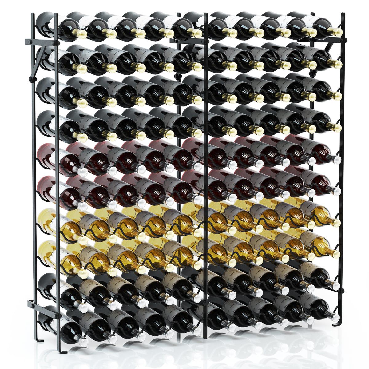 10 Stockiges Weinregal Aus Metall Fur 100 Flaschen Schwarz 211171182 211171182 211171182 211171182