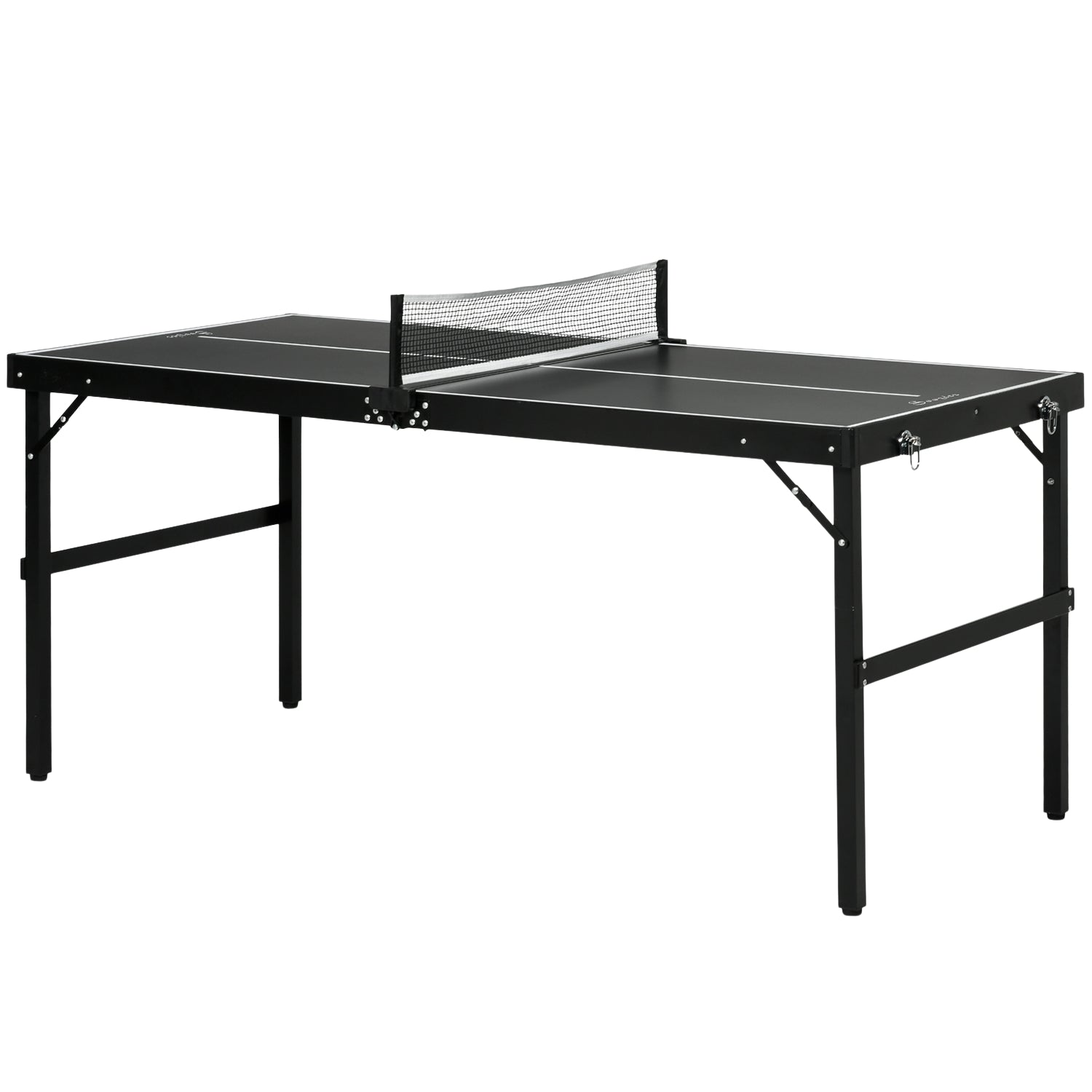 Mini Tischtennisplatte Klappbar Tennistisch Freizeittisch Mit Tischtennisnetz Griff Tischtennis Set Indoor Spiel Fur Zuhause Aluminium Schwarz 202105166 202105166